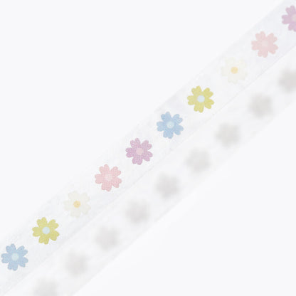 BGM - 5mm Slim Clear Tape - Colorful Flowers