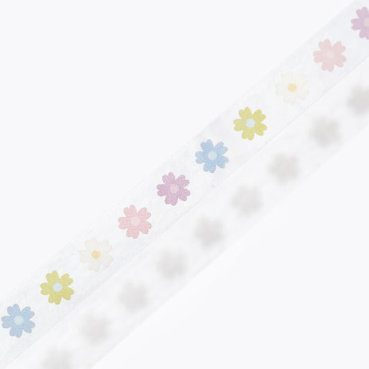 BGM - 5mm Slim Clear Tape - Colorful Flowers