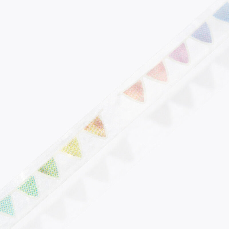 BGM - 5mm Slim Clear Tape - Colorful (Rainbow Banners)