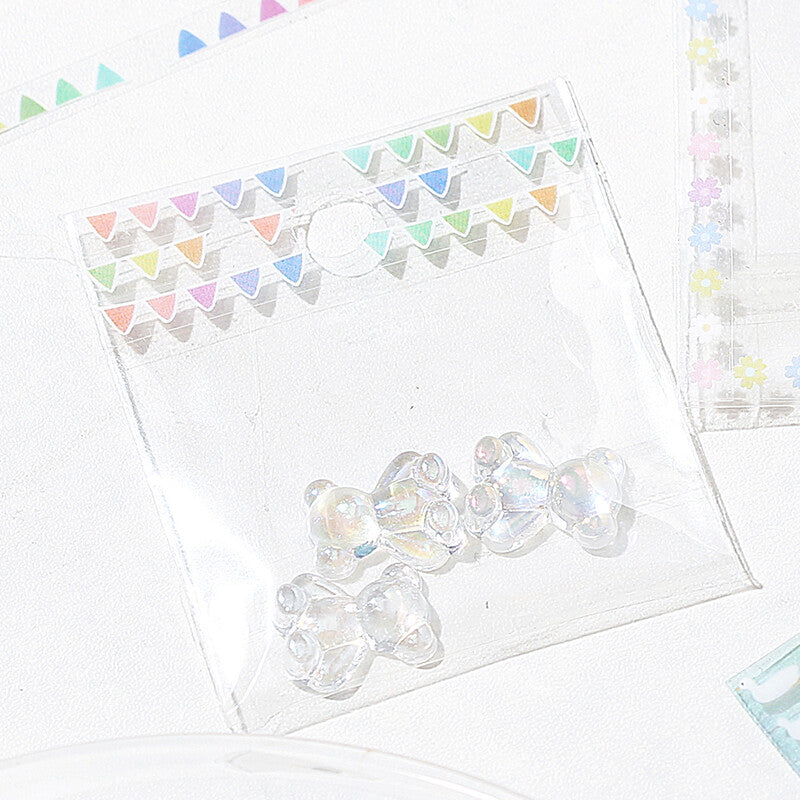BGM - 5mm Slim Clear Tape - Colorful (Rainbow Banners)