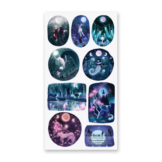 STICKII - Sticker Sheet - Moonbound Studio - Moonlight Magic
