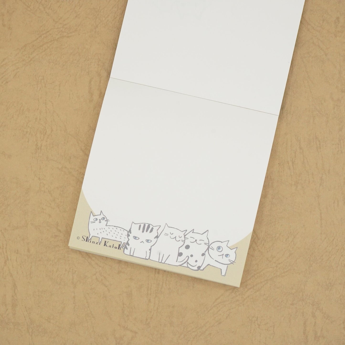 Shinzi Katoh - Memo Pad - Cat Hill - Green