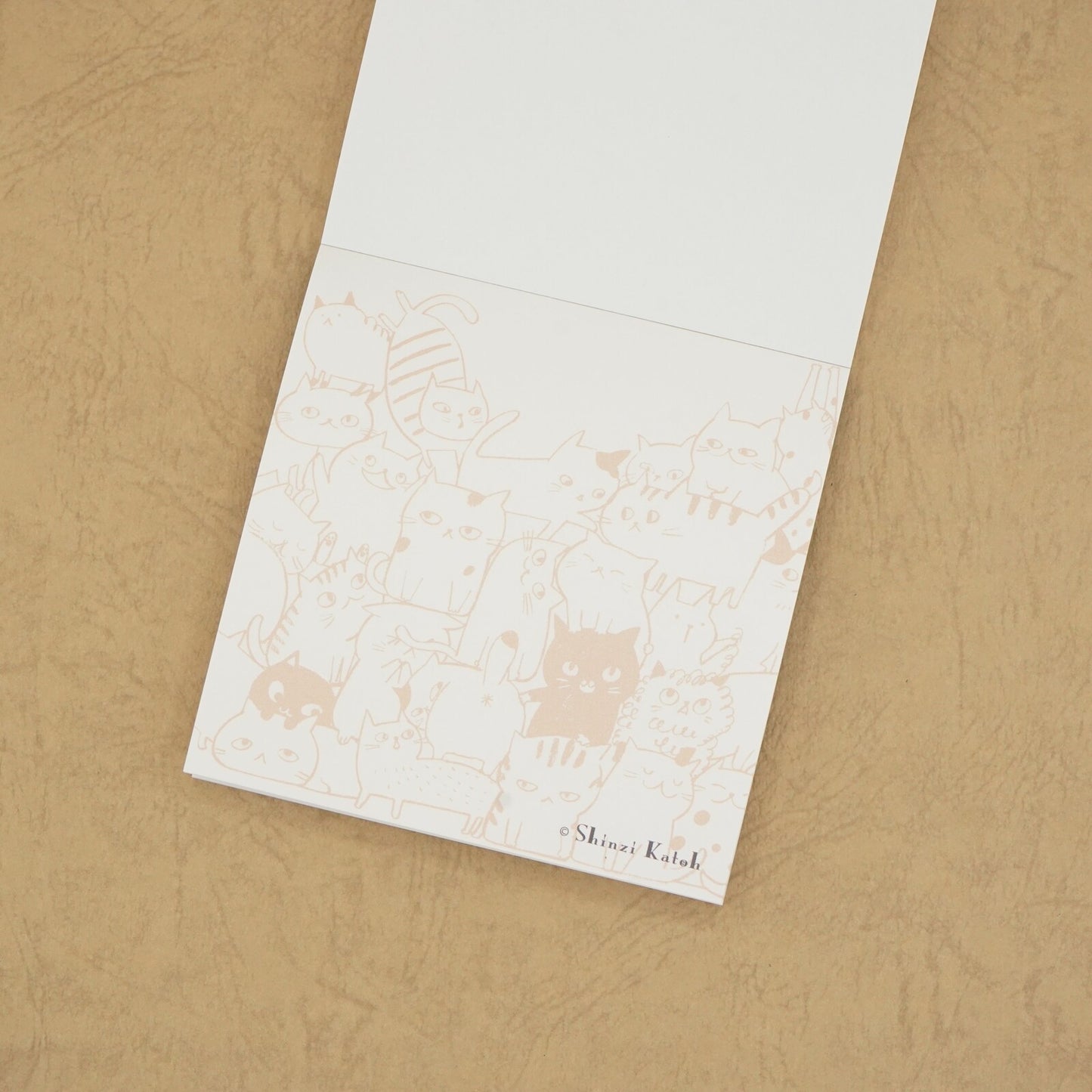 Shinzi Katoh - Memo Pad - Cat Hill - Green