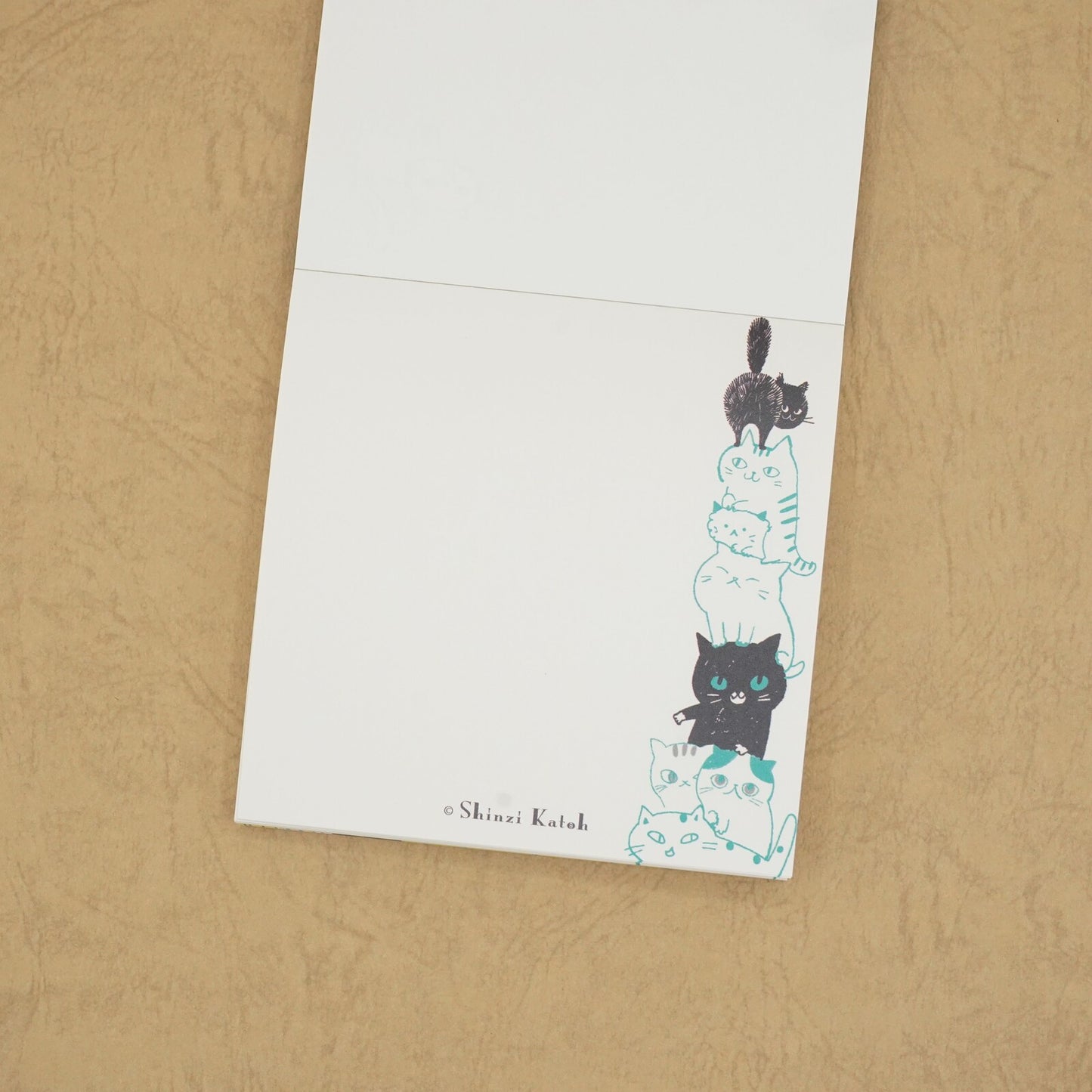Shinzi Katoh - Memo Pad - Cat Hill - Yellow