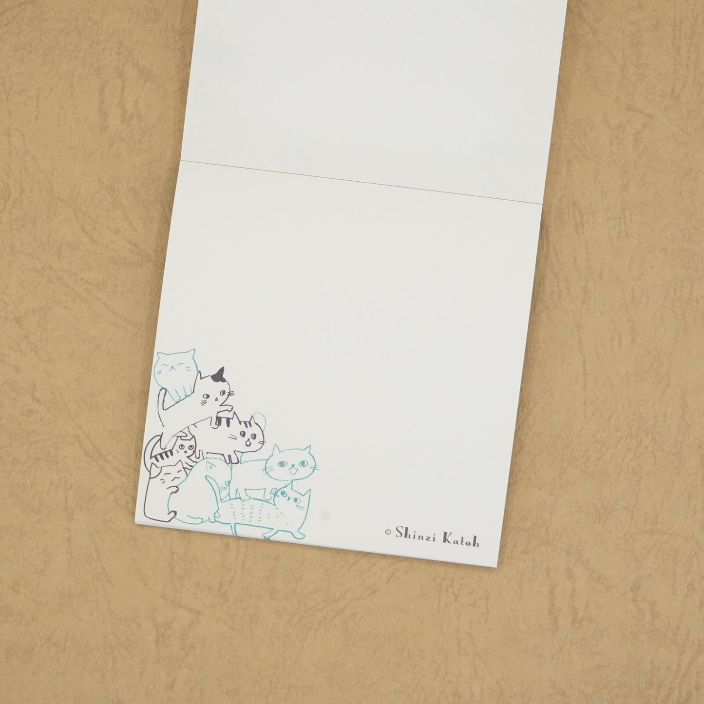 Shinzi Katoh - Memo Pad - Cat Hill - Yellow