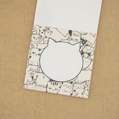 Shinzi Katoh - Memo Pad - Cat Hill - Black