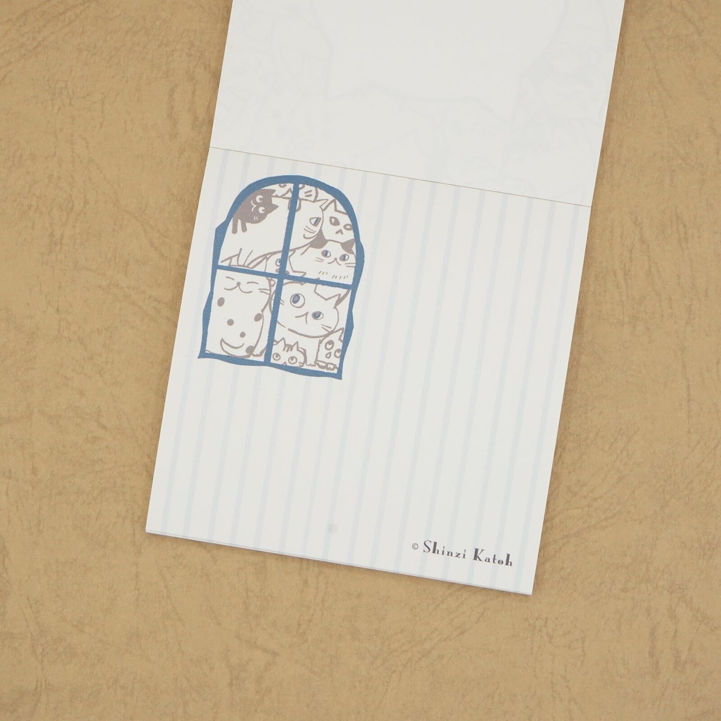 Shinzi Katoh - Memo Pad - Cat Hill - Black