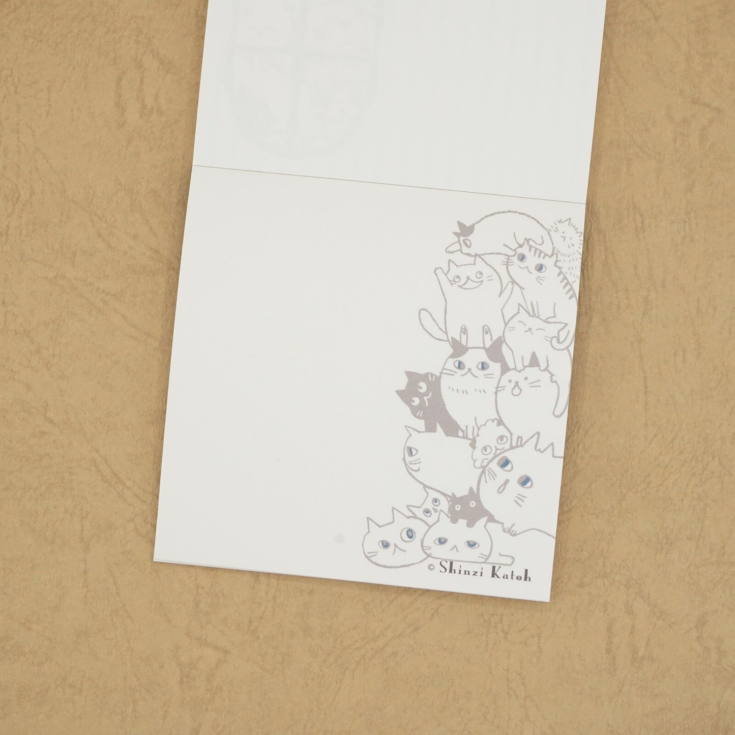 Shinzi Katoh - Memo Pad - Cat Hill - Black