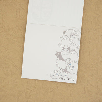 Shinzi Katoh - Memo Pad - Cat Hill - Black