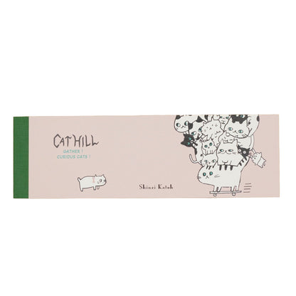 Shinzi Katoh - Notepad - Cat Hill - Pink