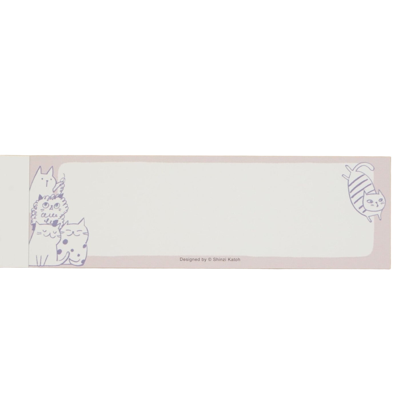 Shinzi Katoh - Notepad - Cat Hill - Pink