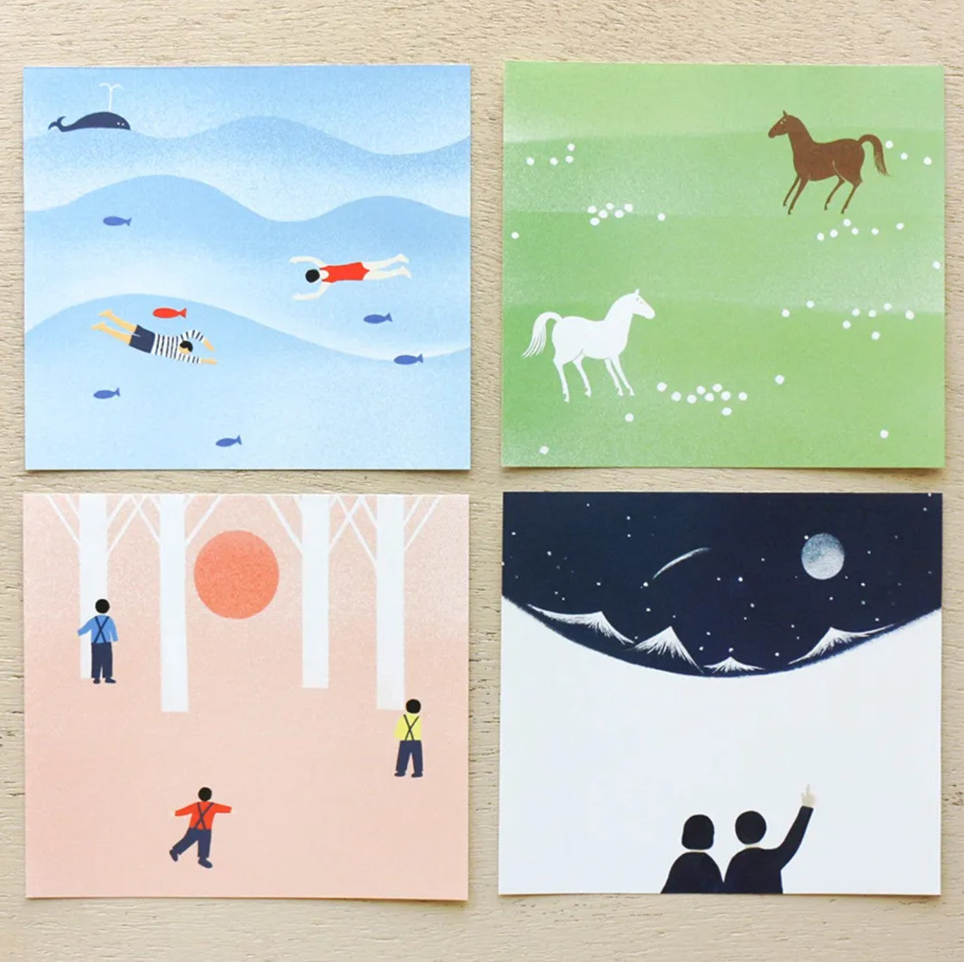 Cozyca - Block Memo Pad - Nishi Shuku - Landscape