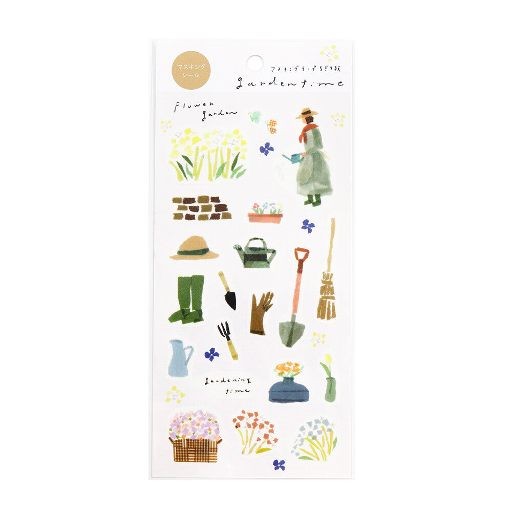 Kamiiso Co. - Sticker Sheet - Miki Tamura - Garden Time