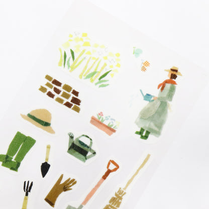 Kamiiso Co. - Sticker Sheet - Miki Tamura - Garden Time