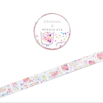 Rokkaku x Misuzu Uta - Foil-Stamped Washi Tape - Dream of Kinmai Sugar