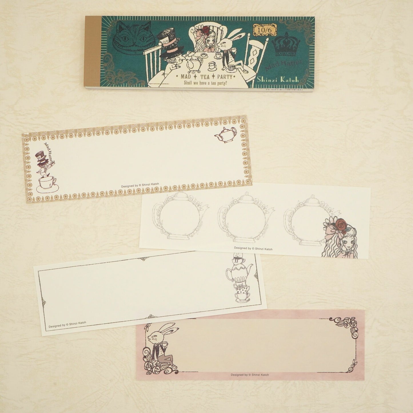 Shinzi Katoh - Notepad - Alice in Wonderland - Mad Tea Party