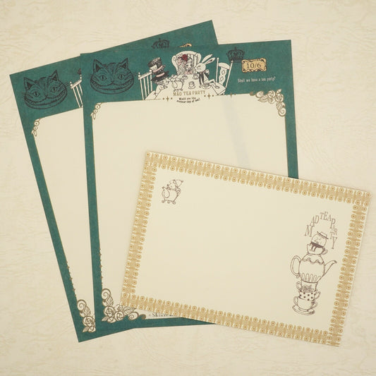 Shinzi Katoh - Letter Set - Alice in Wonderland - Mad Tea Party