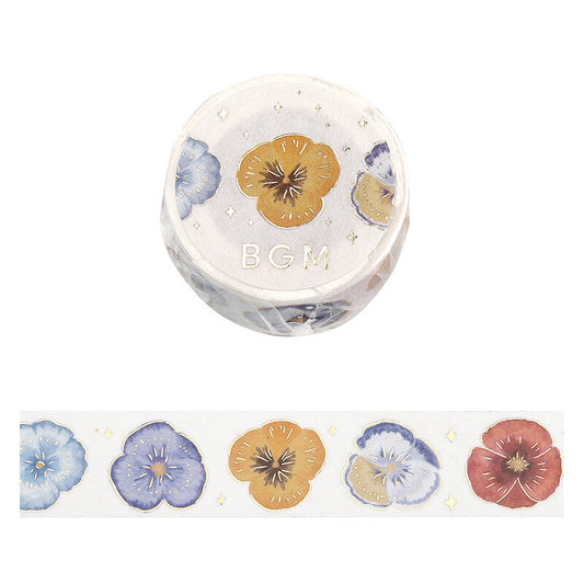 BGM Washi Tape - Life Series - Pansy Bookmark