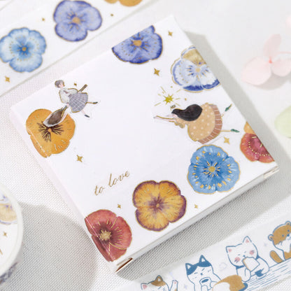 BGM Washi Tape - Life Series - Pansy Bookmark