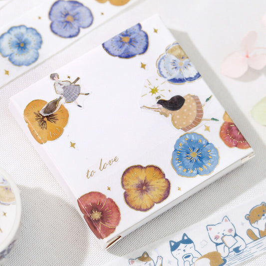 BGM Washi Tape - Life Series - Pansy Bookmark