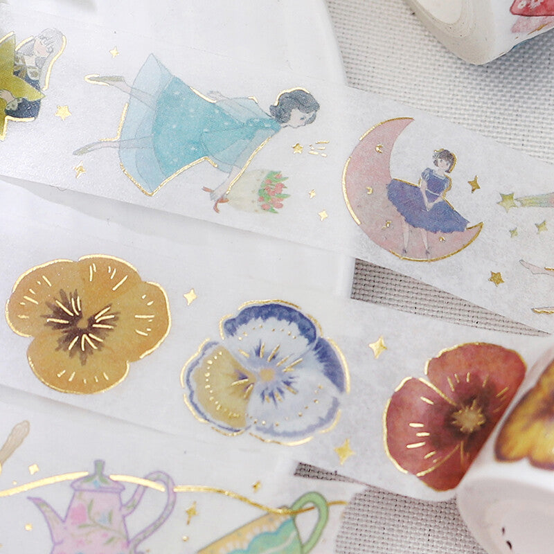 BGM Washi Tape - Life Series - Pansy Bookmark