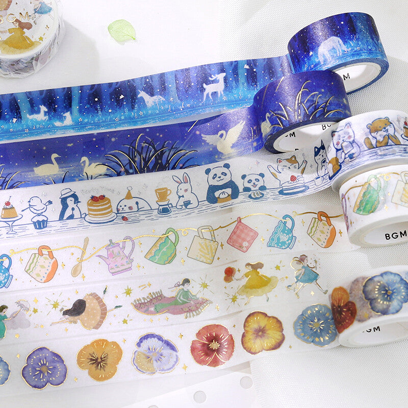 BGM Washi Tape - Life Series - Pansy Bookmark