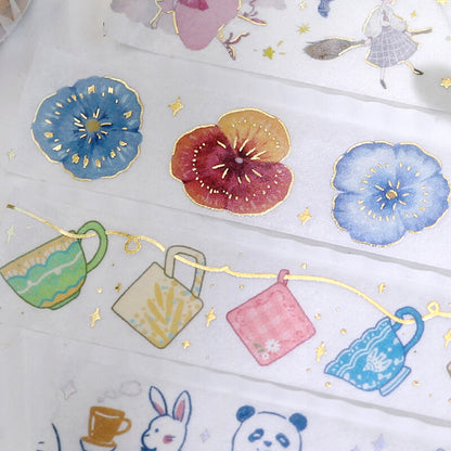 BGM Washi Tape - Life Series - Pansy Bookmark