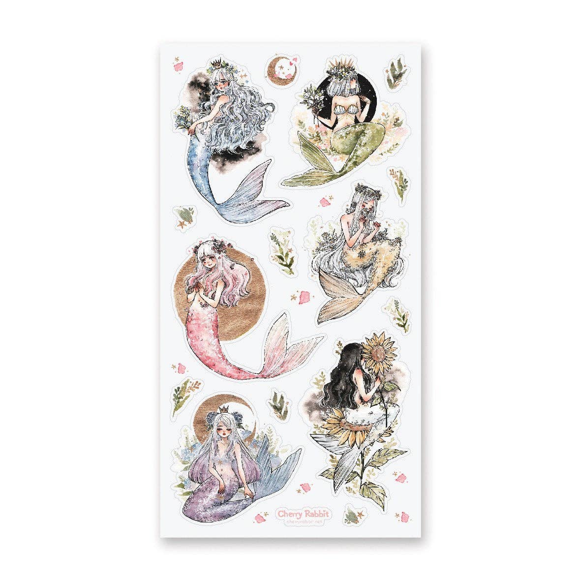 STICKII - Sticker sheet - Cherry Rabbit / Cherriuki - Magical Mermaids
