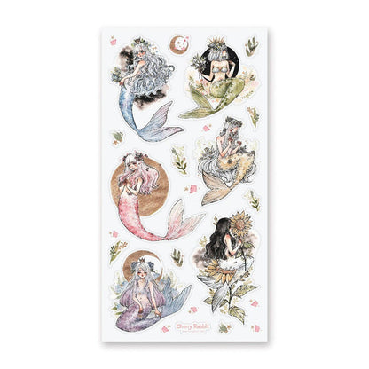 STICKII - Sticker sheet - Cherry Rabbit / Cherriuki - Magical Mermaids