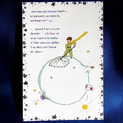The Little Prince - Departure - Foil-Stamped Postcard