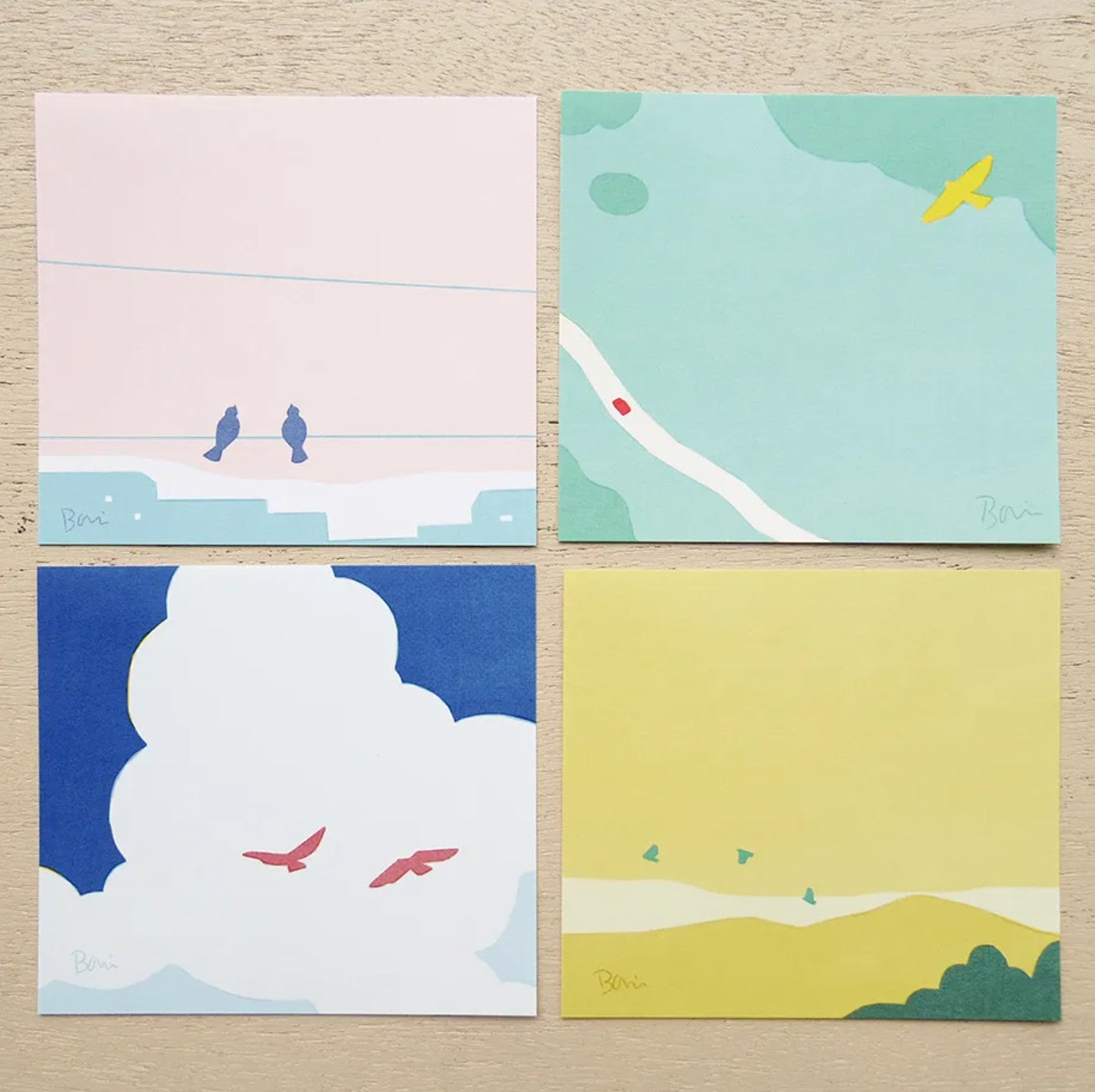 Cozyca - Block Memo Pad - Taku Bannai - Bird
