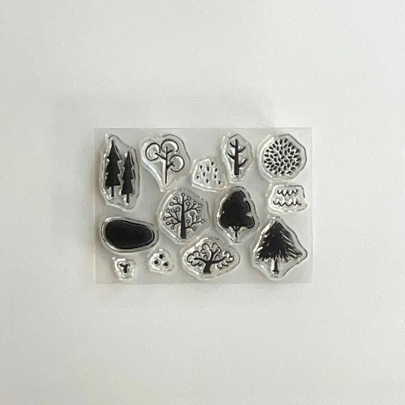 mizushima - JIZAI Clear Stamp Pocket Series - Trees 02
