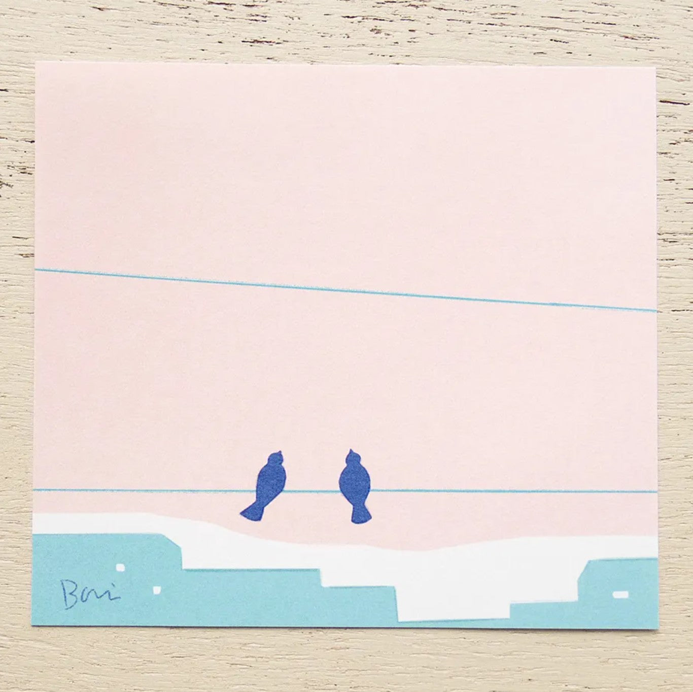 Cozyca - Block Memo Pad - Taku Bannai - Bird