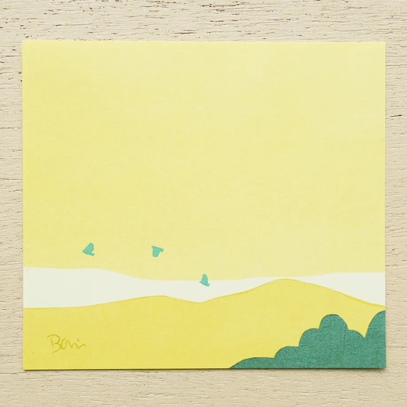 Cozyca - Block Memo Pad - Taku Bannai - Bird