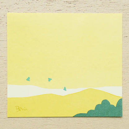 Cozyca - Block Memo Pad - Taku Bannai - Bird