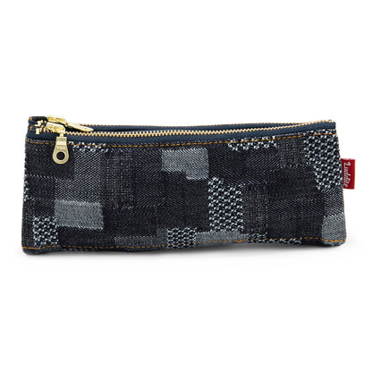 Luddite - Denim Bendy Pen Case - Patchwork
