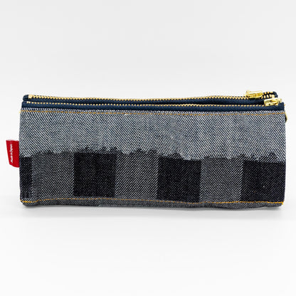Luddite - Denim Bendy Pen Case - Random Patchwork