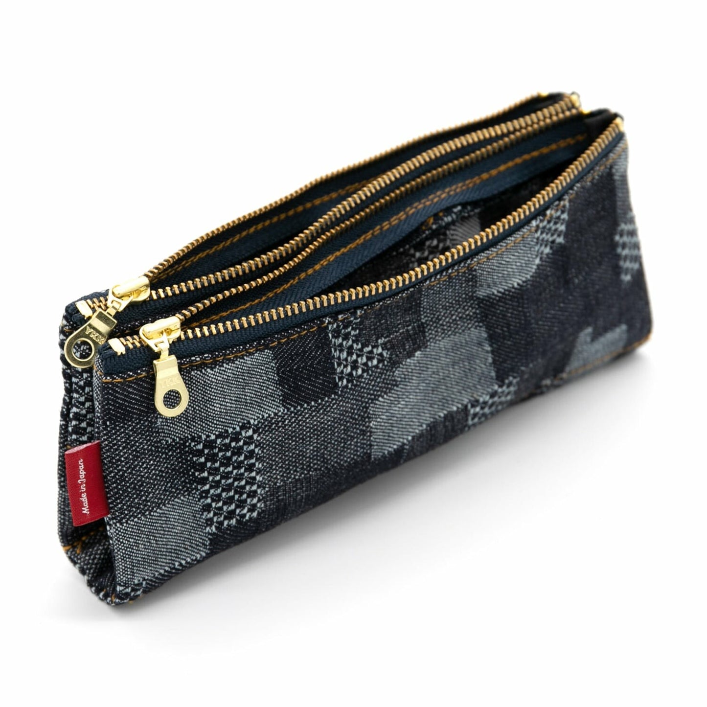 Luddite - Denim Bendy Pen Case - Patchwork