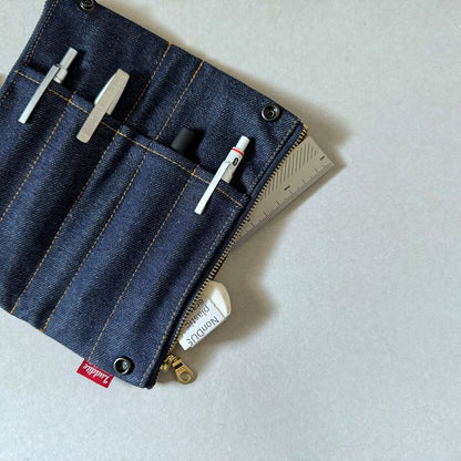 Luddite - Denim Bendy Pen Case - Patchwork