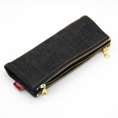 Luddite - Denim Bendy Pen Case - Black Denim