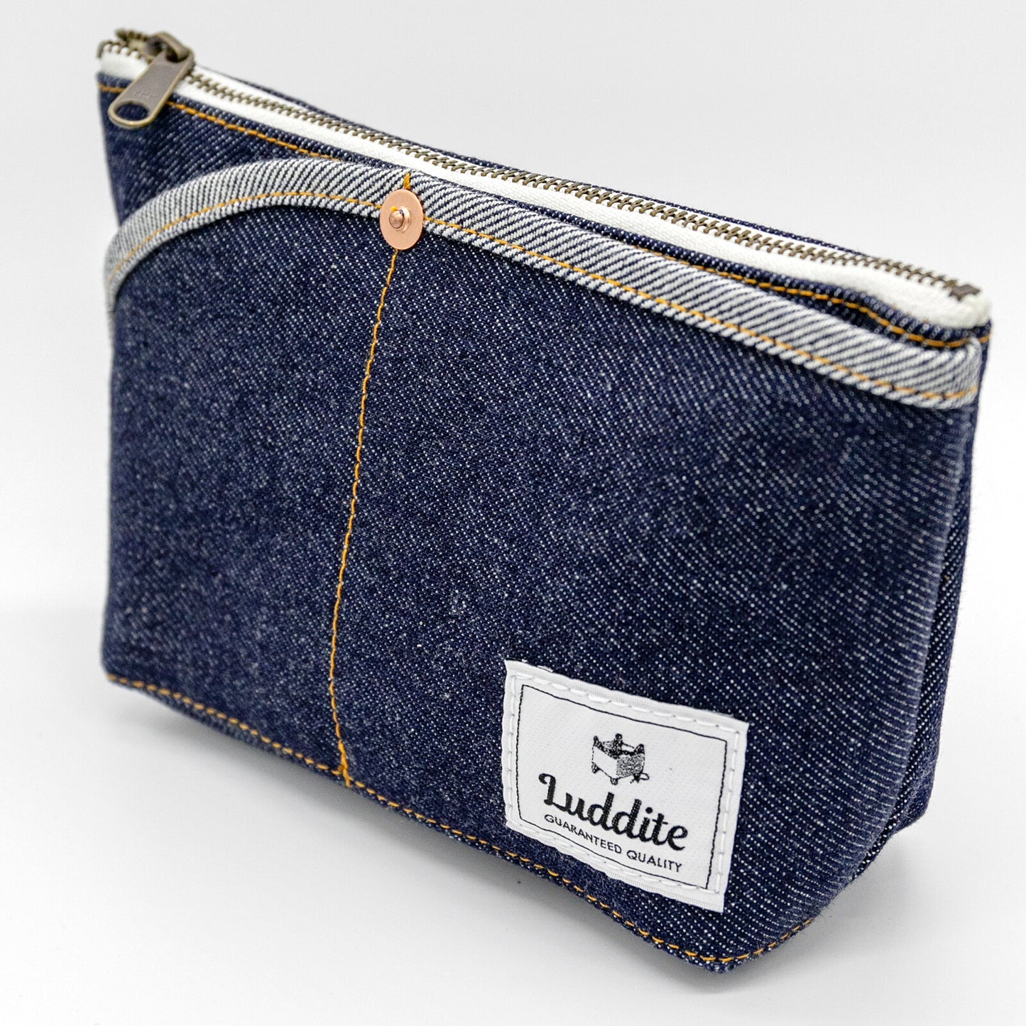 Luddite - Denim Boat Pouch S - Okayama Denim