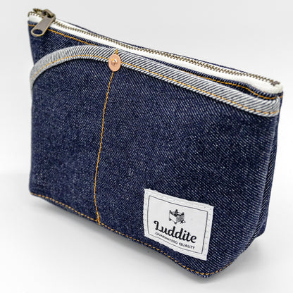 Luddite - Denim Boat Pouch S - Okayama Denim