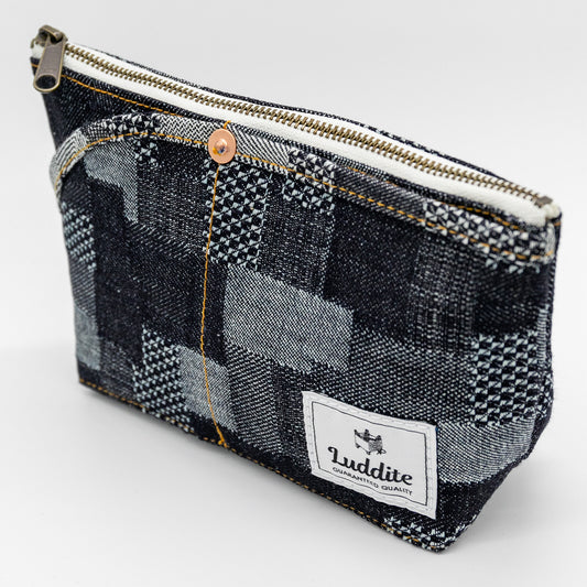 Luddite - Denim Boat Pouch S - Patchwork
