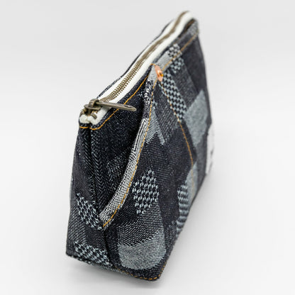 Luddite - Denim Boat Pouch S - Patchwork