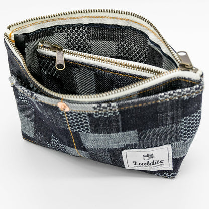 Luddite - Denim Boat Pouch S - Patchwork