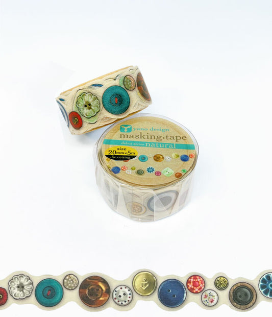 Round Top - Die-Cut Washi Tape - Buttons