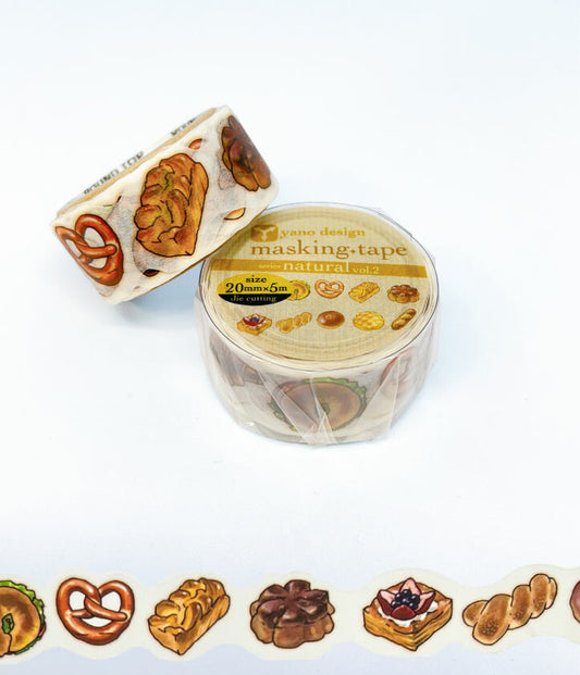 Round Top - Die-Cut Washi Tape - Bread