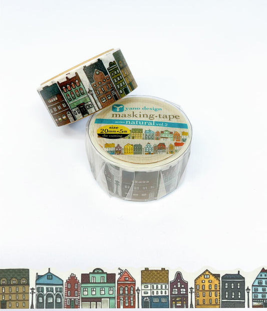 Round Top - Die-Cut Washi Tape - Scandinavian Town