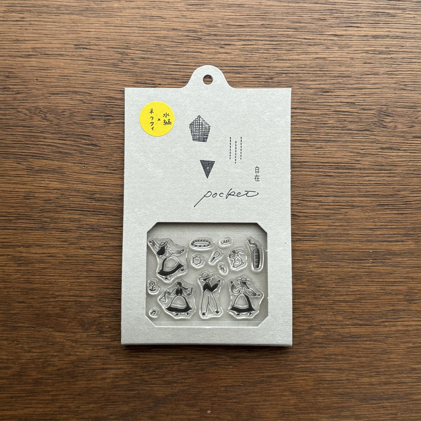 Necktie × mizushima - JIZAI Clear Stamp Pocket Series - Let's Dance!