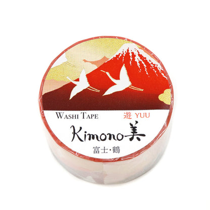 SAIEN - Foil-Stamped Washi Tape - Kimono Series - Tsuru